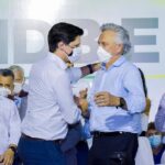 Caiado anuncia Daniel Vilela pré-candidato a vice-governador nas eleições de 2022 e diz que aliança do DEM com MDB foi “o maior presente que eu poderia ganhar” no dia que antecede aniversário