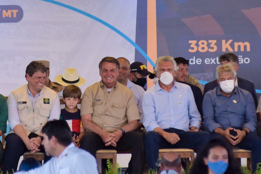 Caiado participa do lançamento da Ferrovia de Integração do Centro-Oeste