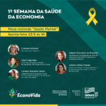 Semana da Saúde da Economia promove Mesa Redonda sobre Saúde Mental