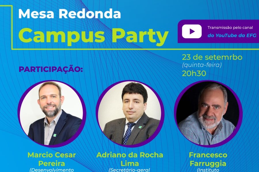 Live sobre a Campus Party 2022 recepciona alunos das Escolas do Futuro