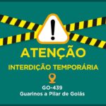 Trecho da GO-439 que está em obras ficará interditado por 15 dias