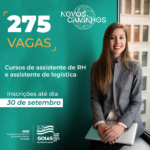 Programa Novos Caminhos abre 275 vagas de qualificação à distância