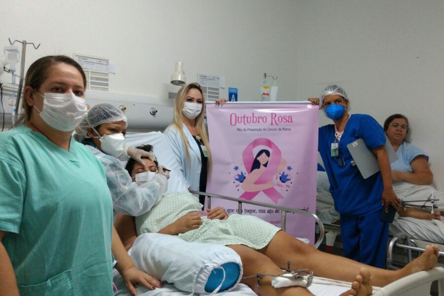 Pacientes internadas no Hugo ganham design de sobrancelha