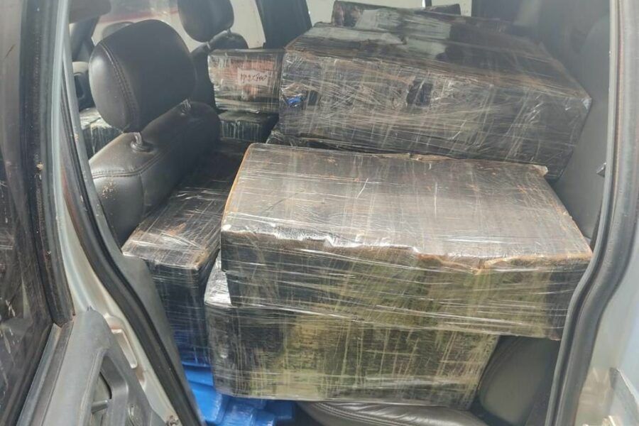 Forças de segurança de Goiás e do Mato Grosso do Sul apreendem 2,5 toneladas de maconha