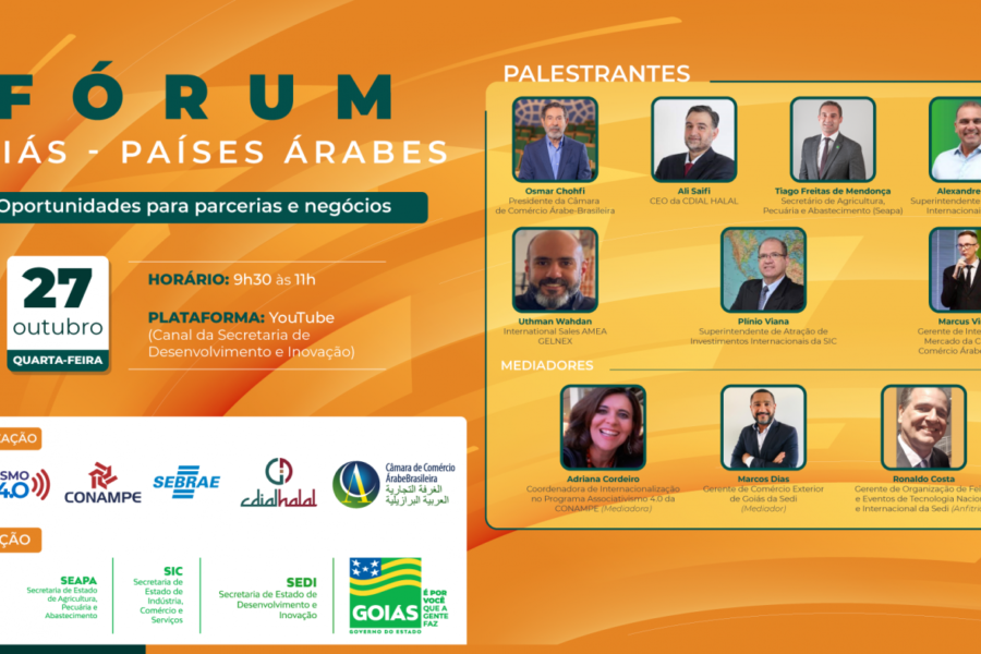 Evento busca estreitar relação comercial entre Goiás e Países Árabes