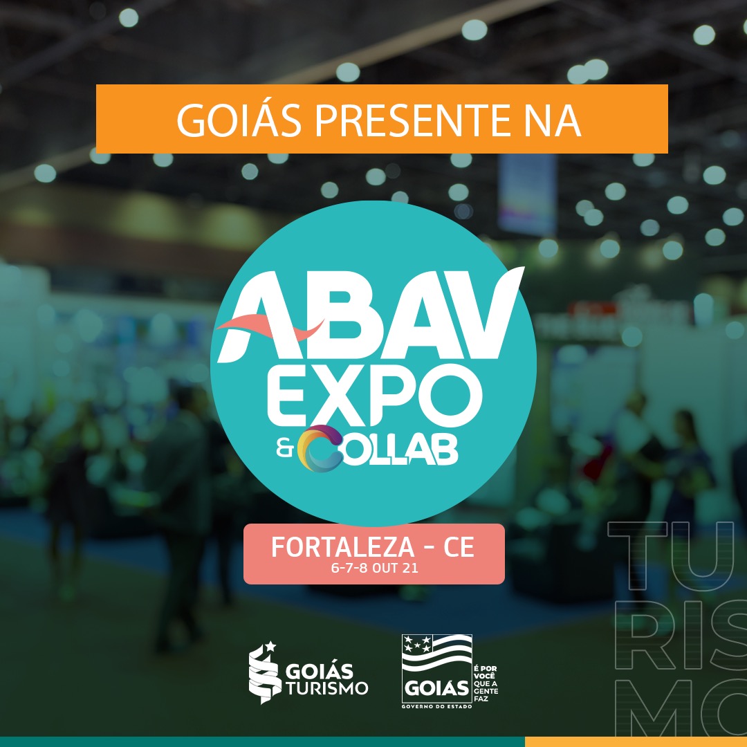 Goiás Turismo leva destinos goianos à Abav Expo, apostando na retomada segura