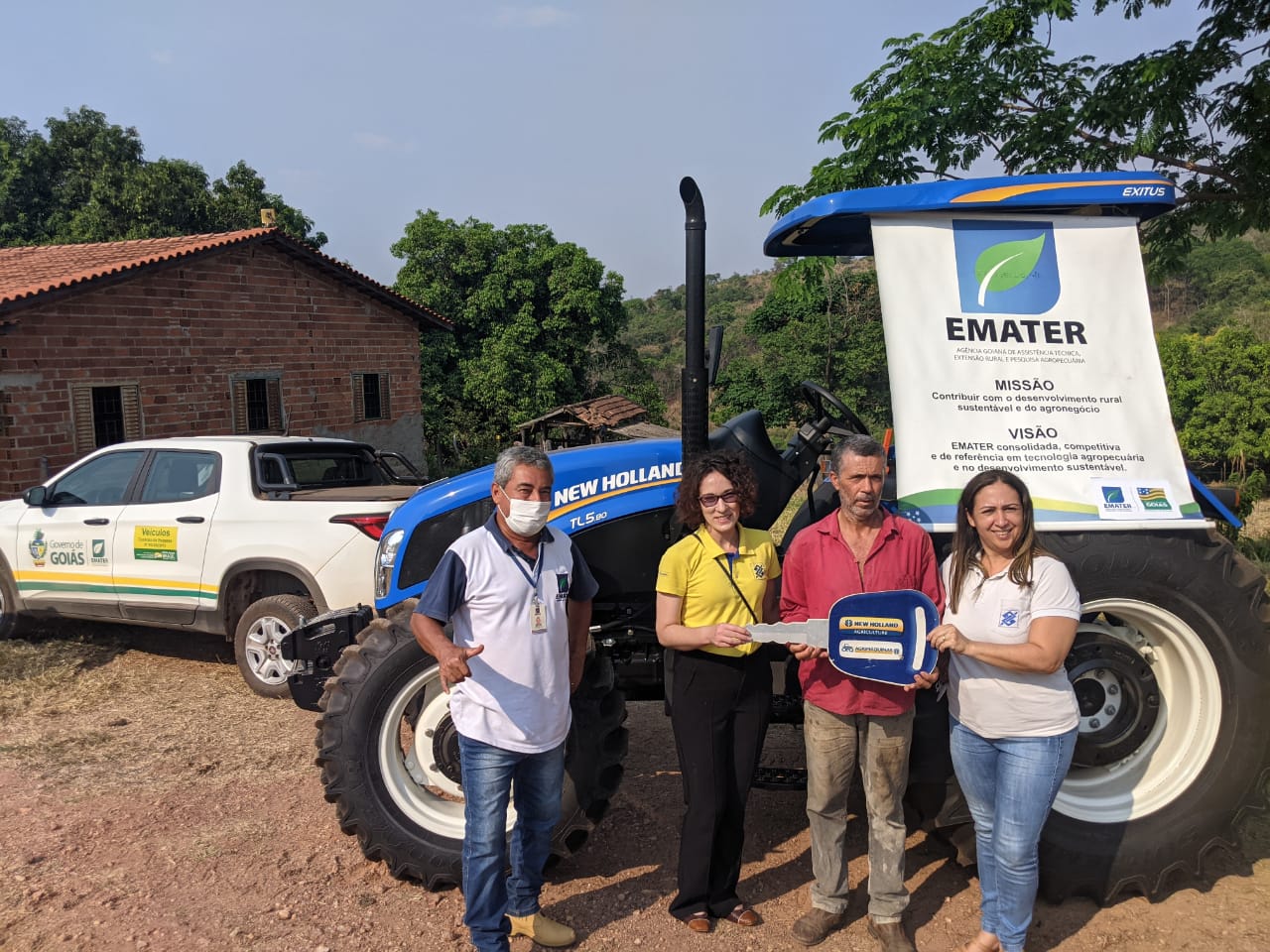 Agricultor familiar consegue financiar trator com projeto elaborado pela Emater