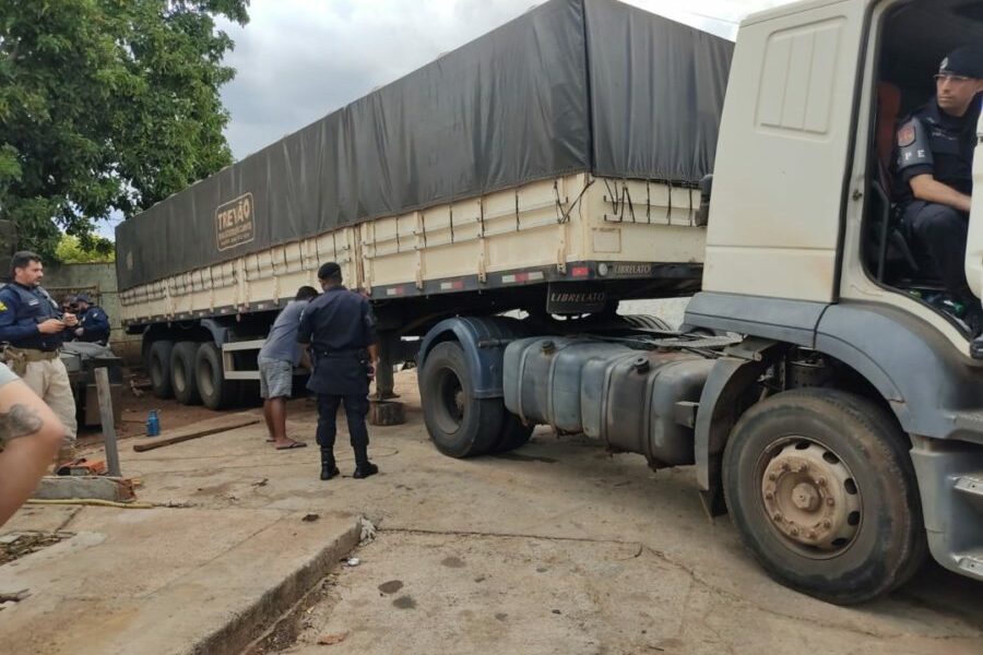 Força-tarefa prende suspeito de roubo de cargas e caminhões