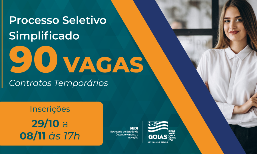 Sedi abre processo seletivo simplificado para contratação temporária