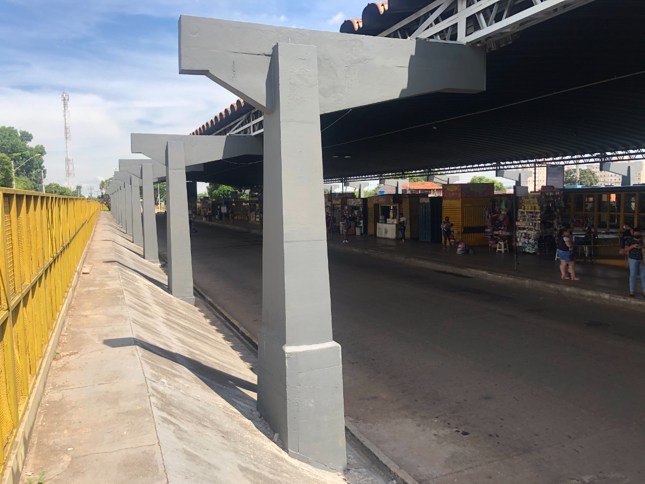 Metrobus realiza obra de recuperação da cobertura do Terminal Novo Mundo