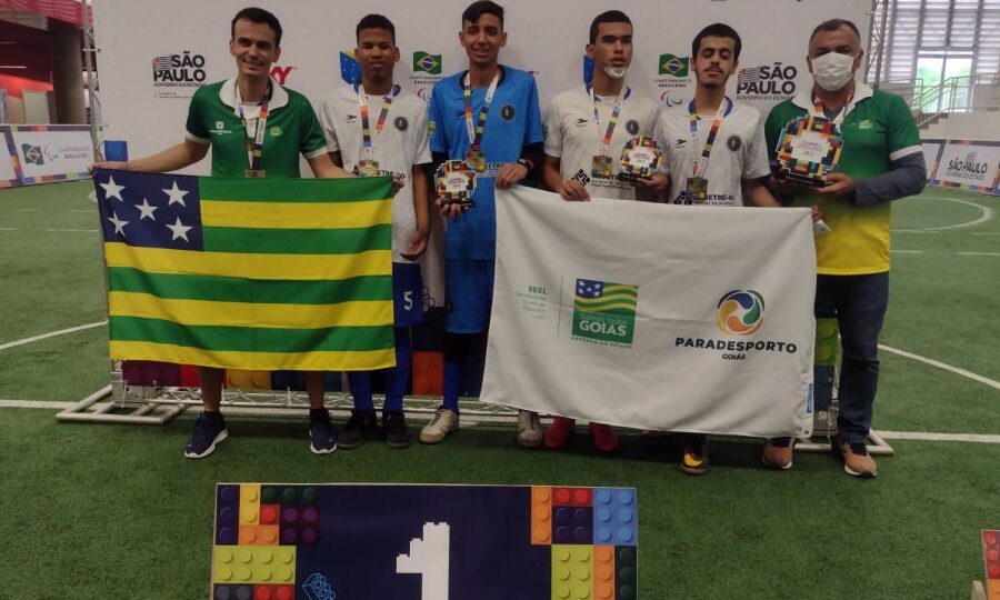 Goiás empata com São Paulo e fica com o ouro do futebol de 5 nas Paralimpíadas Escolares