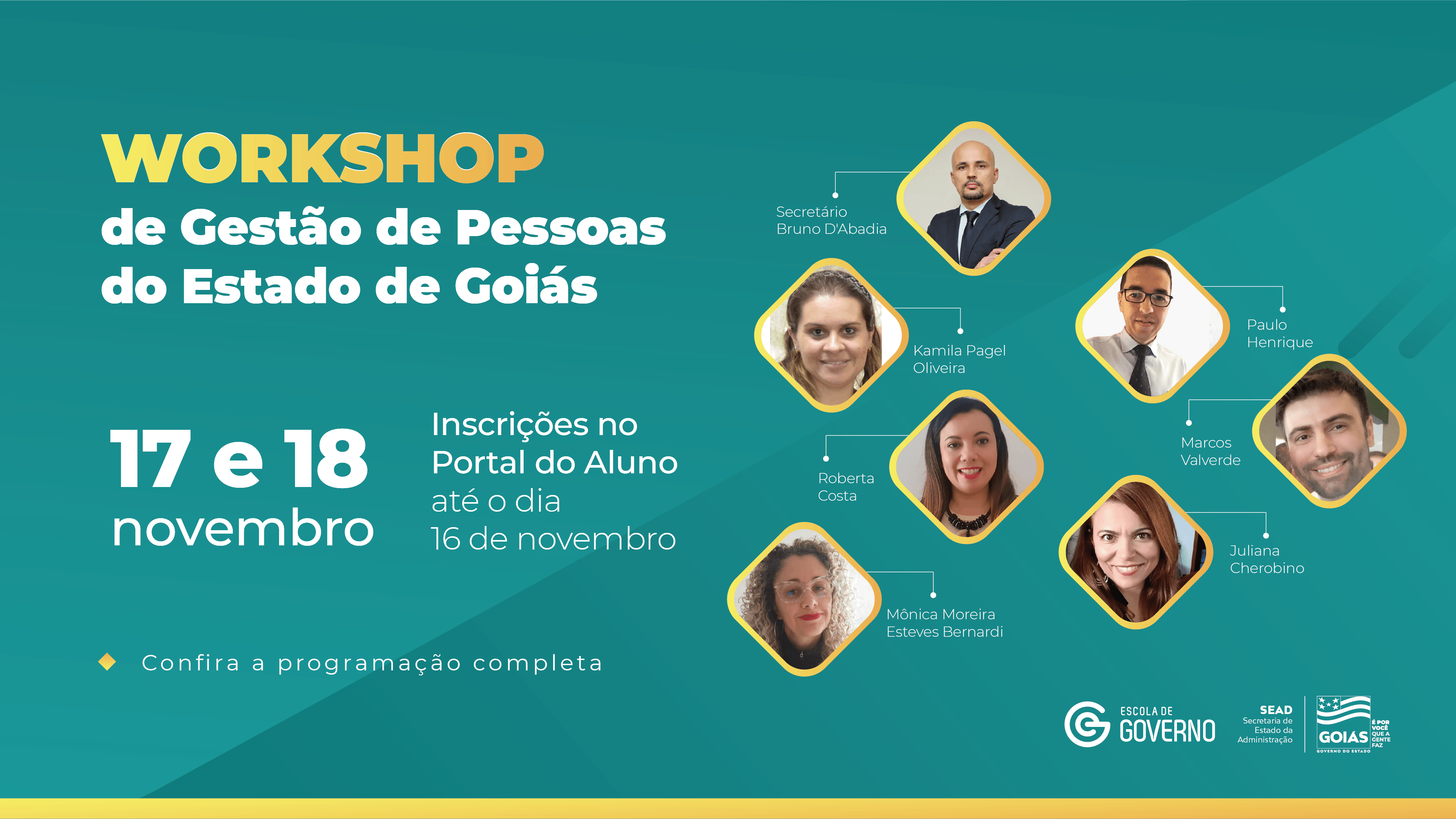 Sead promove Workshop de Gestão de Pessoas nos dias 17 e 18 de novembro