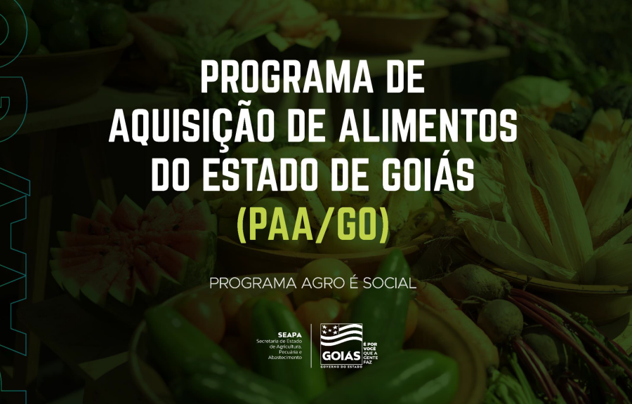 Seapa publica novo edital do Programa de Aquisição de Alimentos Estadual