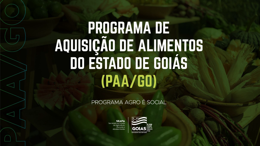 Seapa publica novo edital do Programa de Aquisição de Alimentos Estadual