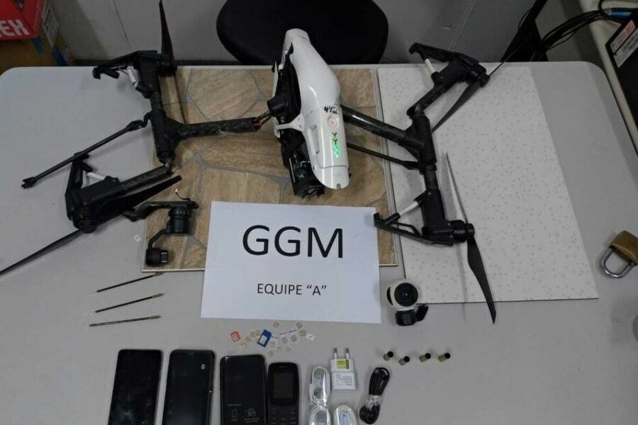 Polícia Penal intercepta 20 drones nas imediações das unidades prisionais de Goiás em 2021