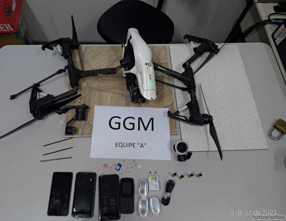 Polícia Penal intercepta 20 drones nas imediações das unidades prisionais de Goiás em 2021