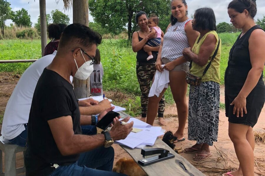 Seds realiza serviços de registro civil para indígenas, em Aruanã