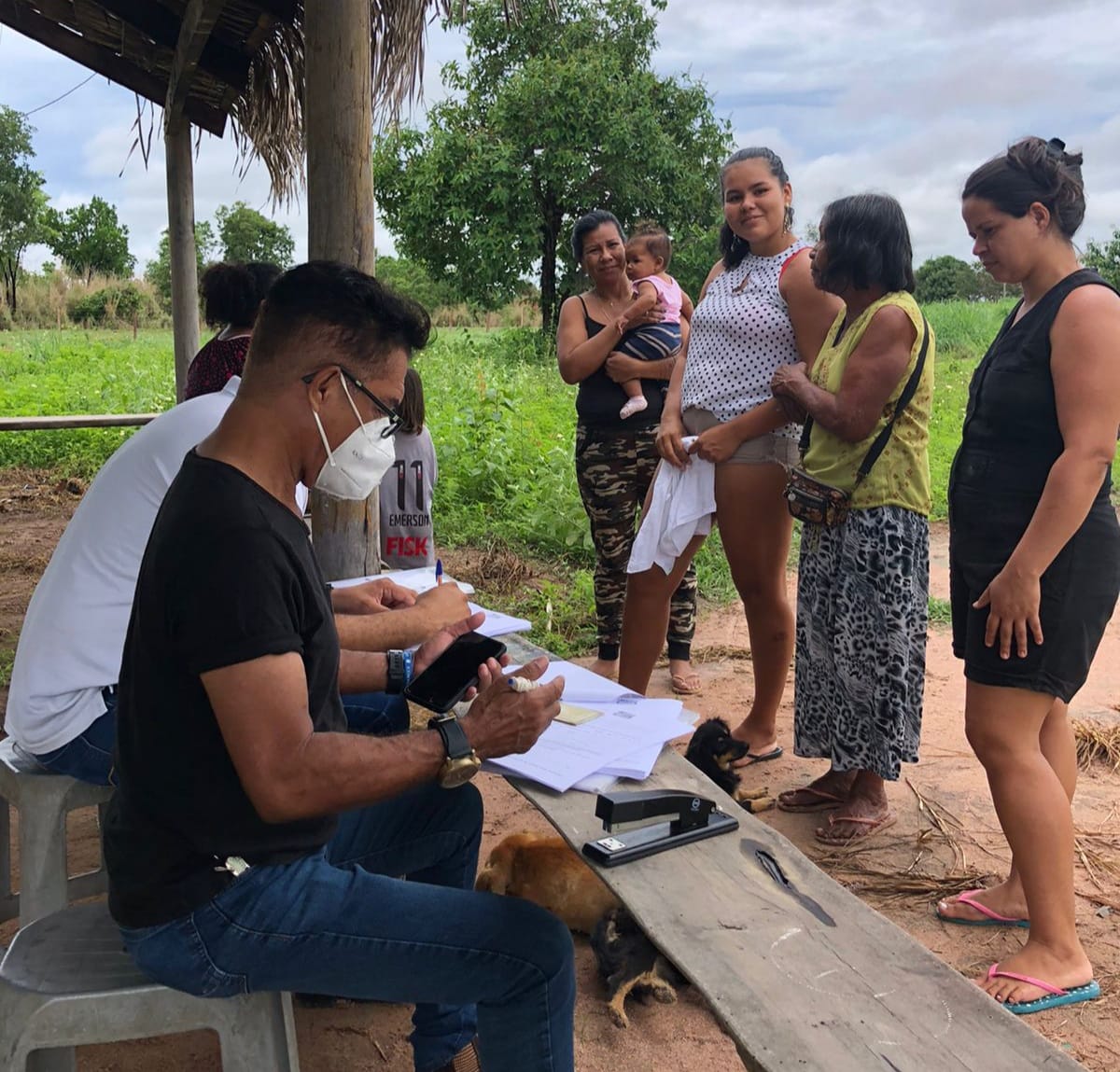 Seds realiza serviços de registro civil para indígenas, em Aruanã