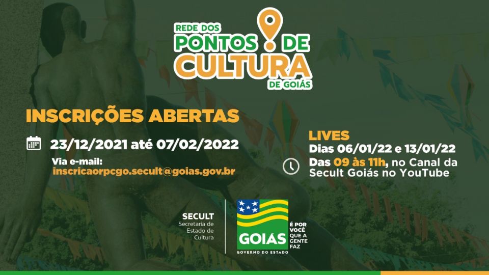 Abertas as inscrições para novo edital dos Pontos de Cultura