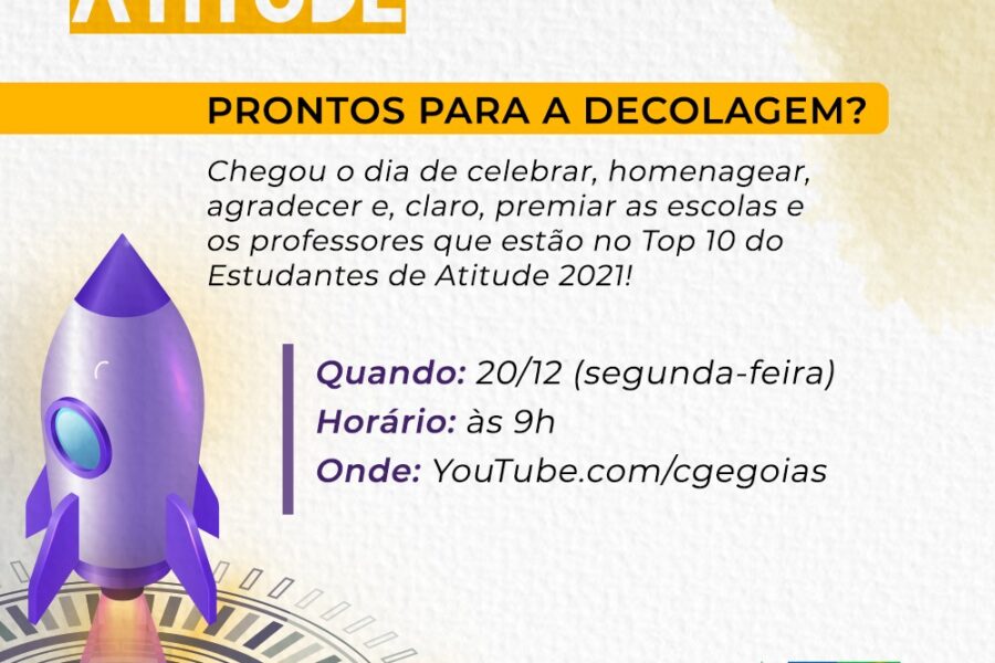 Governo premia escolas vencedoras do projeto Estudantes de Atitude