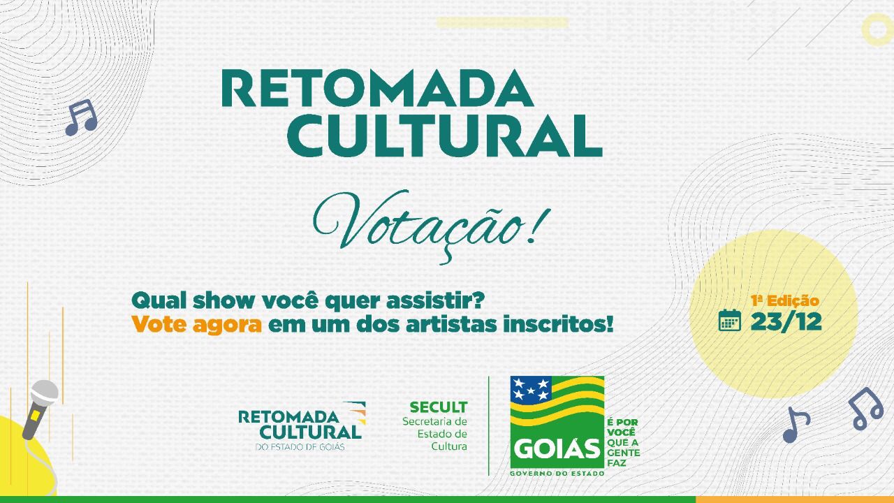 Última dia de votação para a 1ª edição do Retomada Cultural