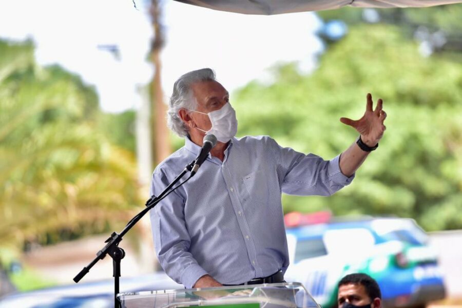 Governador Ronaldo Caiado cumpre agenda em Goiânia, neste sábado (05)