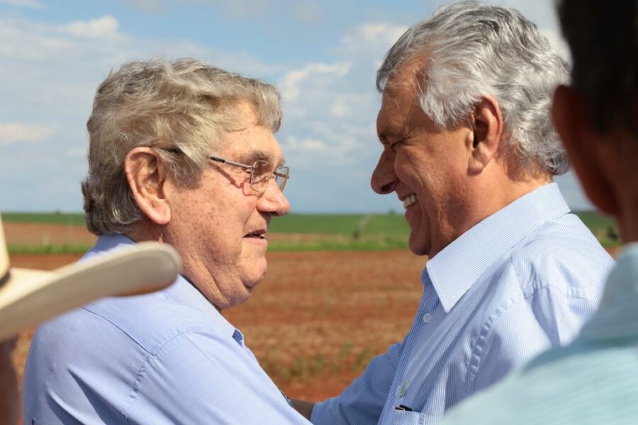 Caiado lamenta morte do produtor rural Carlos Vieira, pai do presidente da Alego, Lissauer Vieira