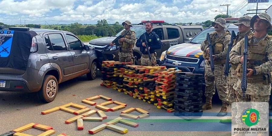 Ação integrada apreende 300 kg de drogas em Guapó