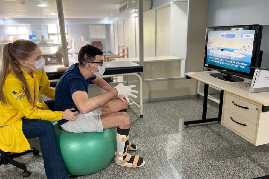 Crer utiliza gameterapia na reabilitação de pacientes