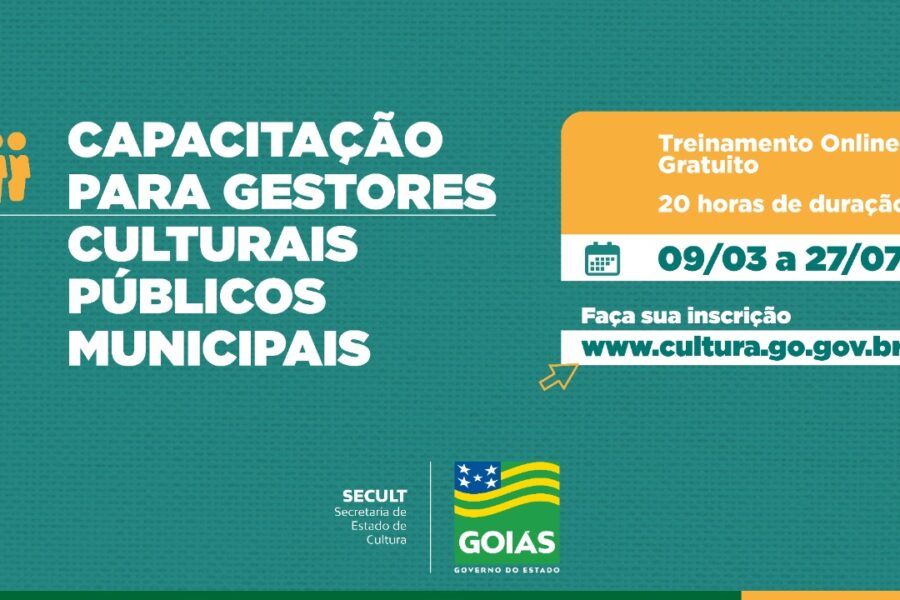 Secult abre inscrições para curso de capacitação para gestores públicos