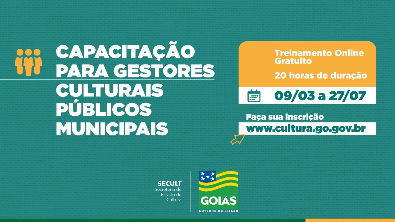 Secult abre inscrições para curso de capacitação para gestores públicos