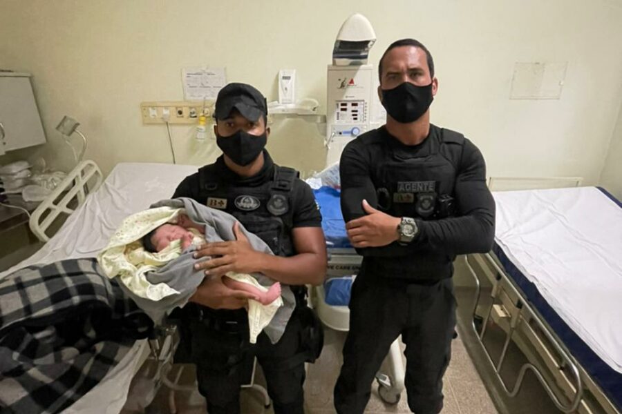 Vigilantes penitenciários ajudam parto de emergência em Valparaíso de Goiás