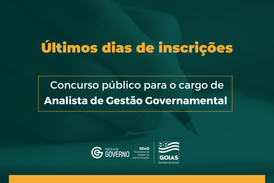 Concurso público para Analista de Gestão Governamental recebe inscrições até segunda