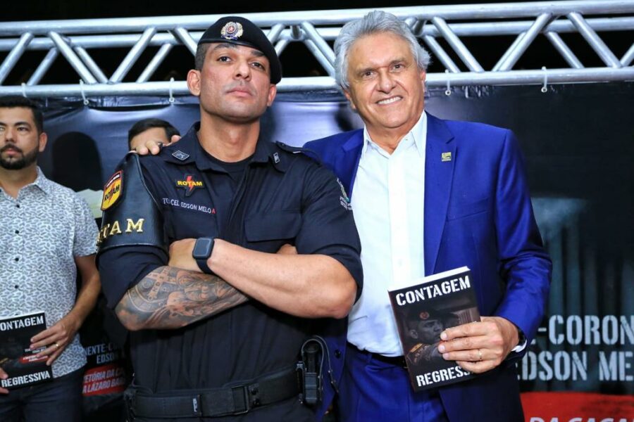 Caiado participa de lançamento de livro sobre buscas a Lázaro Barbosa