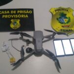 Polícia apreende drone com celulares que seriam jogados na CPP de Aparecida