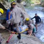 Após acidente, turista é resgatada em cachoeira no Entorno do DF