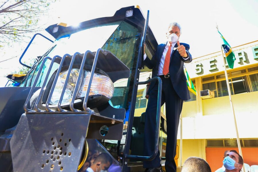 Governador Ronaldo Caiado cumpre agenda em Goiânia, nesta segunda-feira