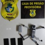 Polícia intercepta drone com ilícitos, no Complexo Prisional de Aparecida de Goiânia