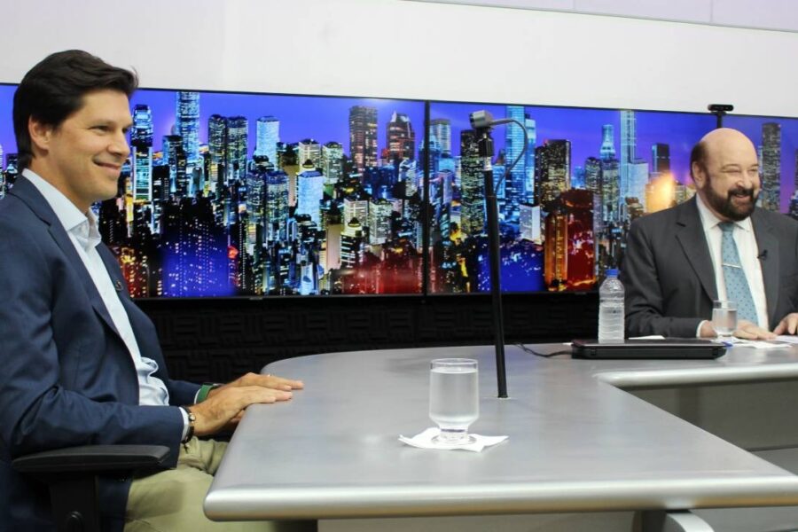 Daniel Vilela foi o convidado do Boa Noite Goiás no Brasil Central 24 Horas