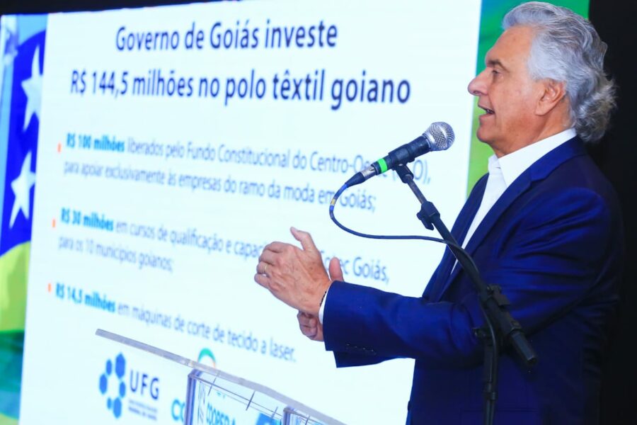 Caiado anuncia ampliação de recursos para o setor têxtil