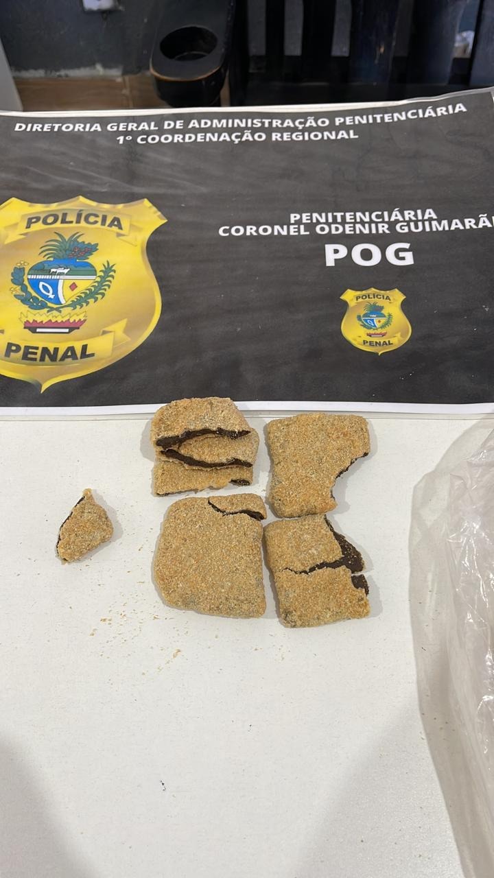 Mãe é presa ao tentar repassar droga para o filho na prisão