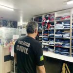 Polícia Civil apreende quase R$ 1 milhão em roupas falsificadas, na 44