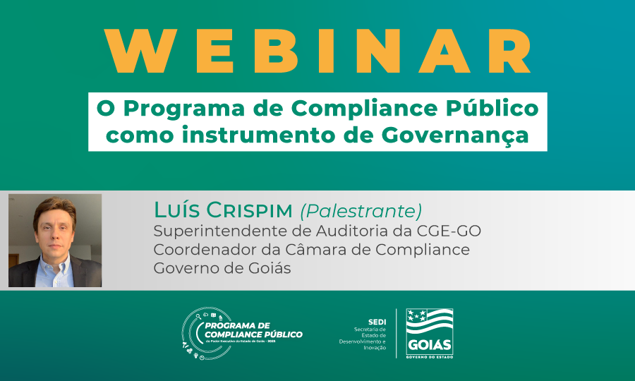 Sedi faz webinar sobre o Programa Compliance Público como Instrumento de Governança