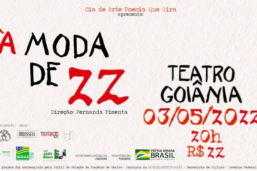 Teatro Goiânia abre as portas para espetáculo sobre a Semana da Arte Moderna