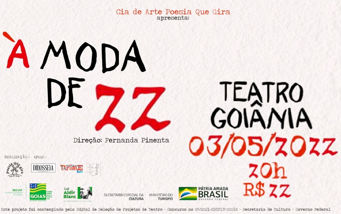 Teatro Goiânia abre as portas para espetáculo sobre a Semana da Arte Moderna