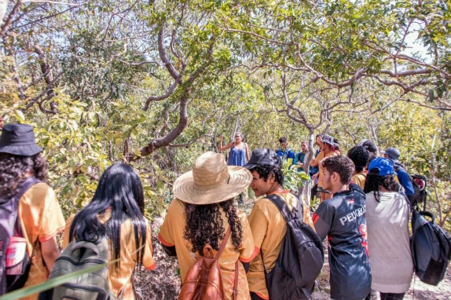 Estudantes de escolas estaduais participam de trilhas na Chapada dos Veadeiros