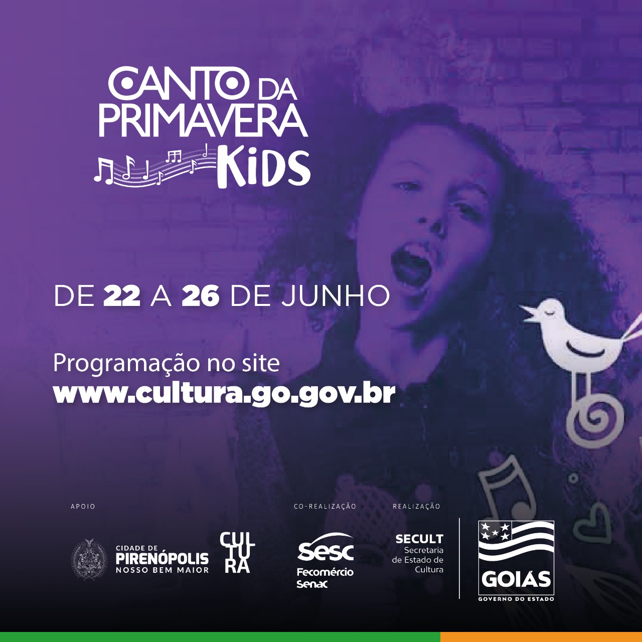 Canto da Primavera Kids tem início nesta quarta-feira, 22