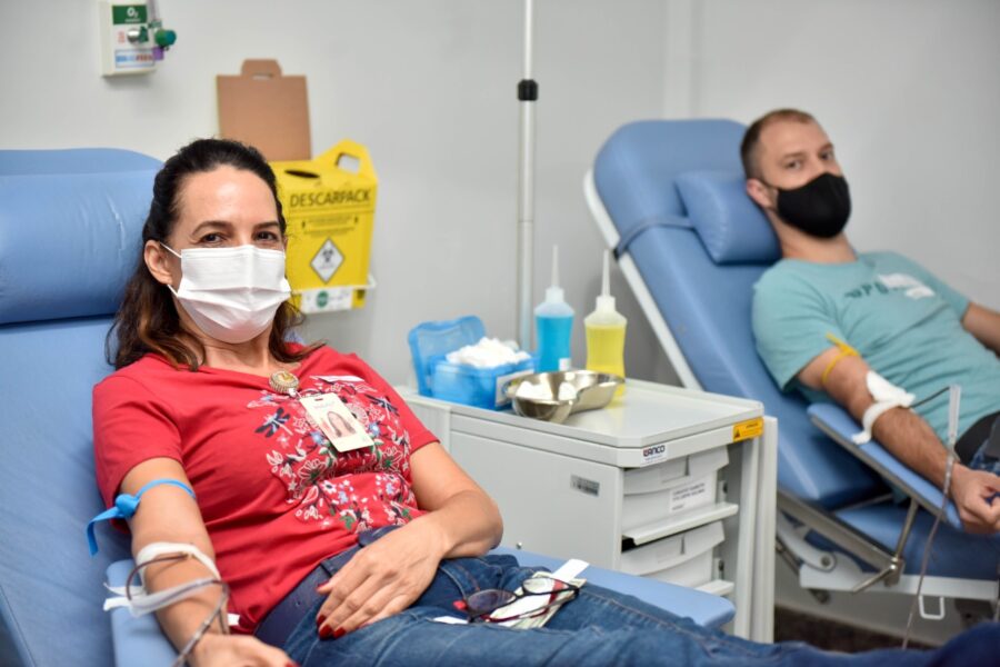 Hospital de Urgências de Goiás recebe unidade móvel do Hemocentro