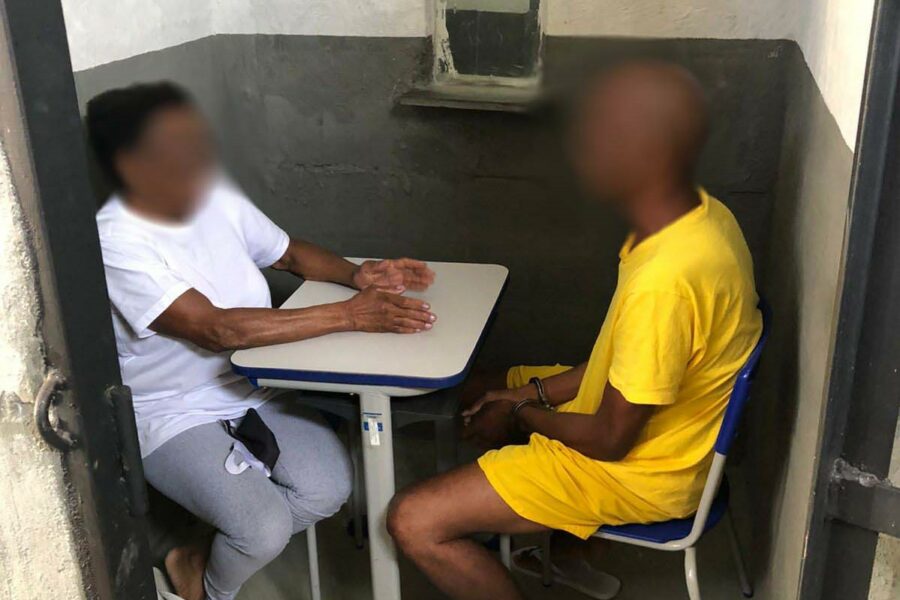 Familiares retomam visitas com contato na Penitenciária Odenir Guimarães