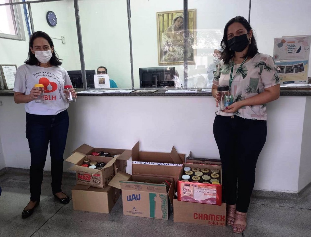 Banco de Leite Humano do Hospital Estadual da Mulher recebe doações de frascos de vidro